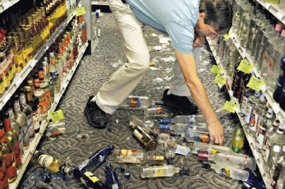 Damaged property and abused store personnel